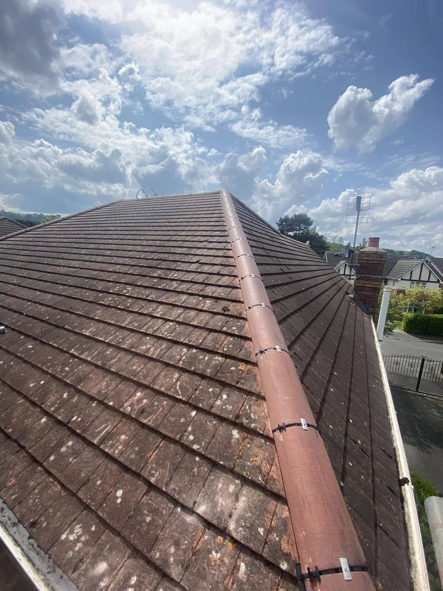 Existing Dry Ridge System Dry Ridge System Rhos On Sea North Wales - KJB Roofing Specialists Ltd ...
